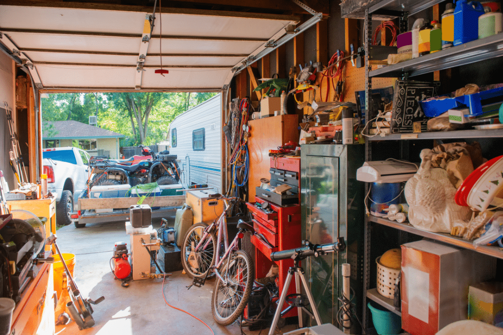 Cluttered garage in Thousand Oaks, CA