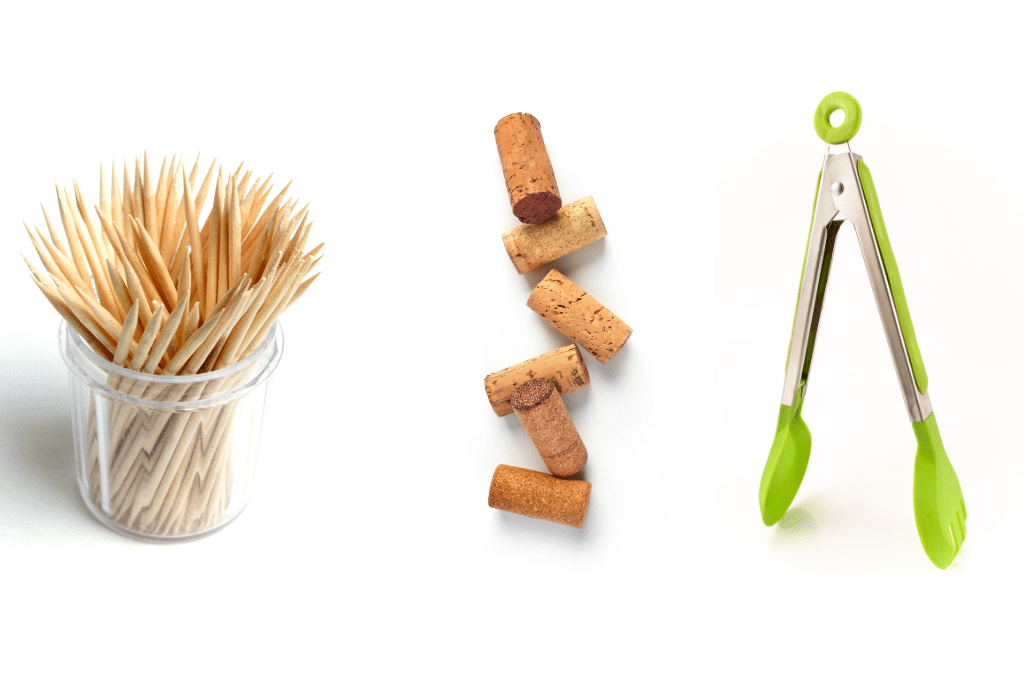 Toothpicks, wine corks, tongs - unusual uses for common items