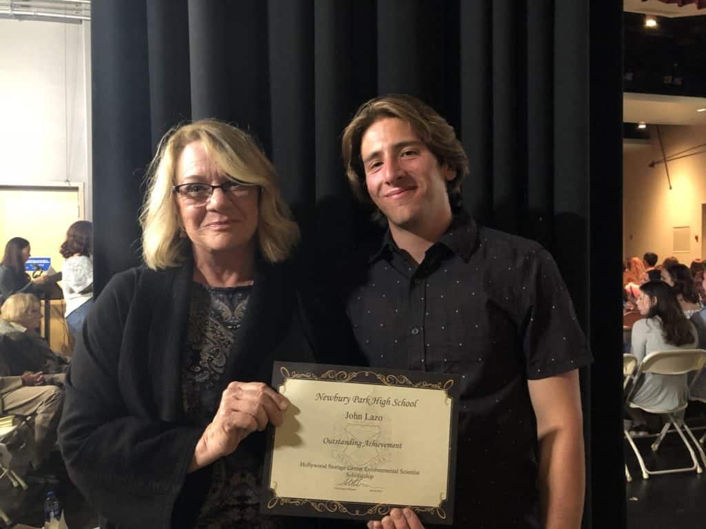 2018 Hollywood Storage Center Scholarship recepient