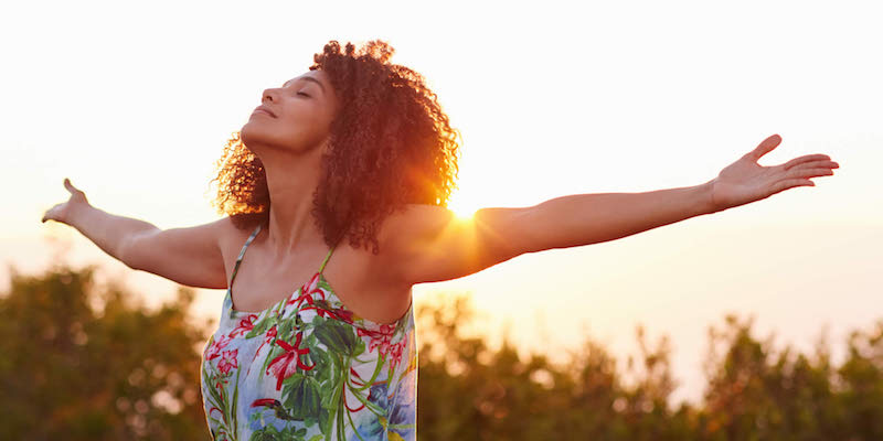 Woman with Healthy Emotional Well-being