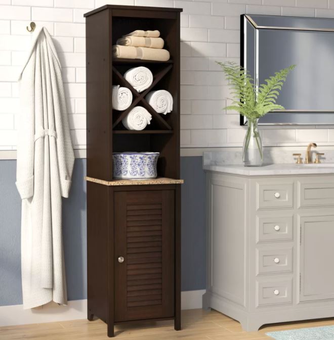 freestanding linen cabinet