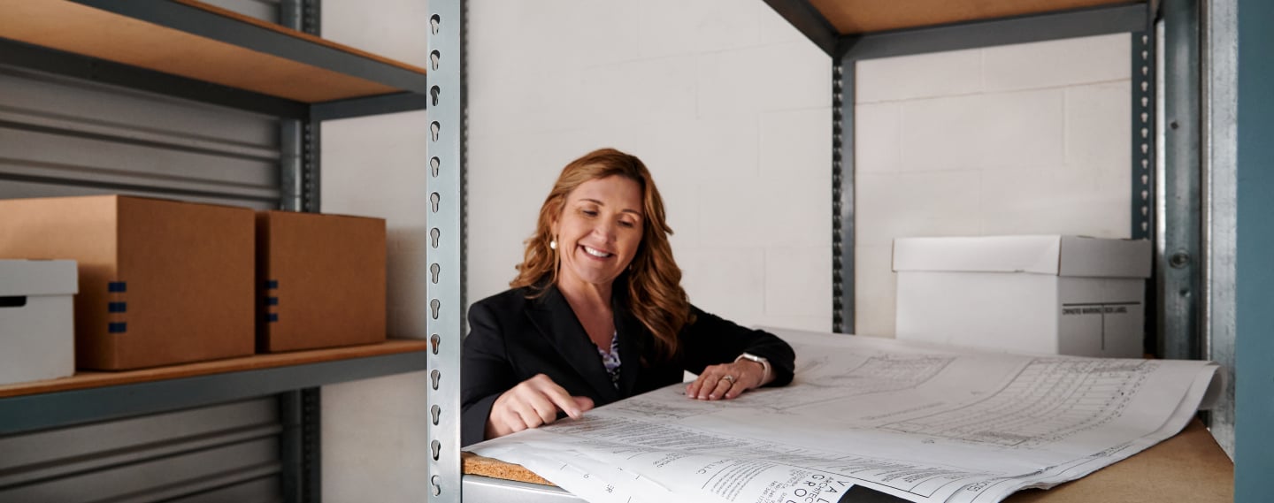 Business Woman in Thousand Oaks Storage Unit