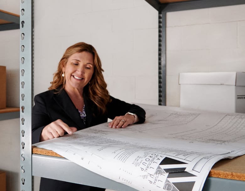 Business Woman in Thousand Oaks Storage Unit