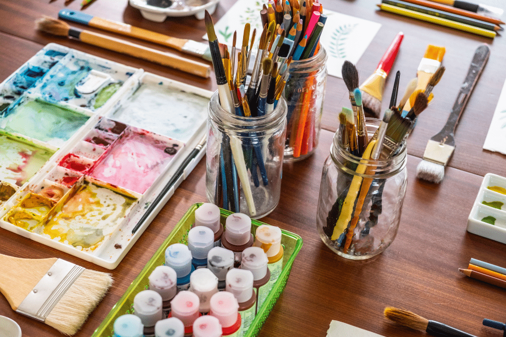 Clear labels will make it easy for you and others to navigate your craft room. 