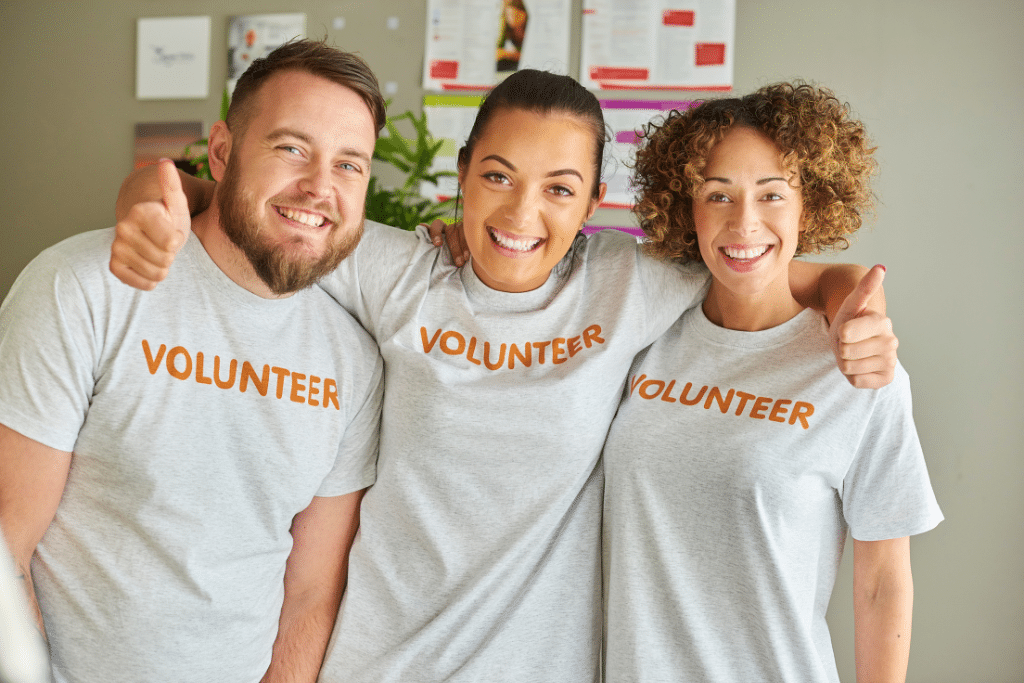 Volunteers smiling for the camera. Storage Thousand Oaks, Ca volunteer opportunities year round. 