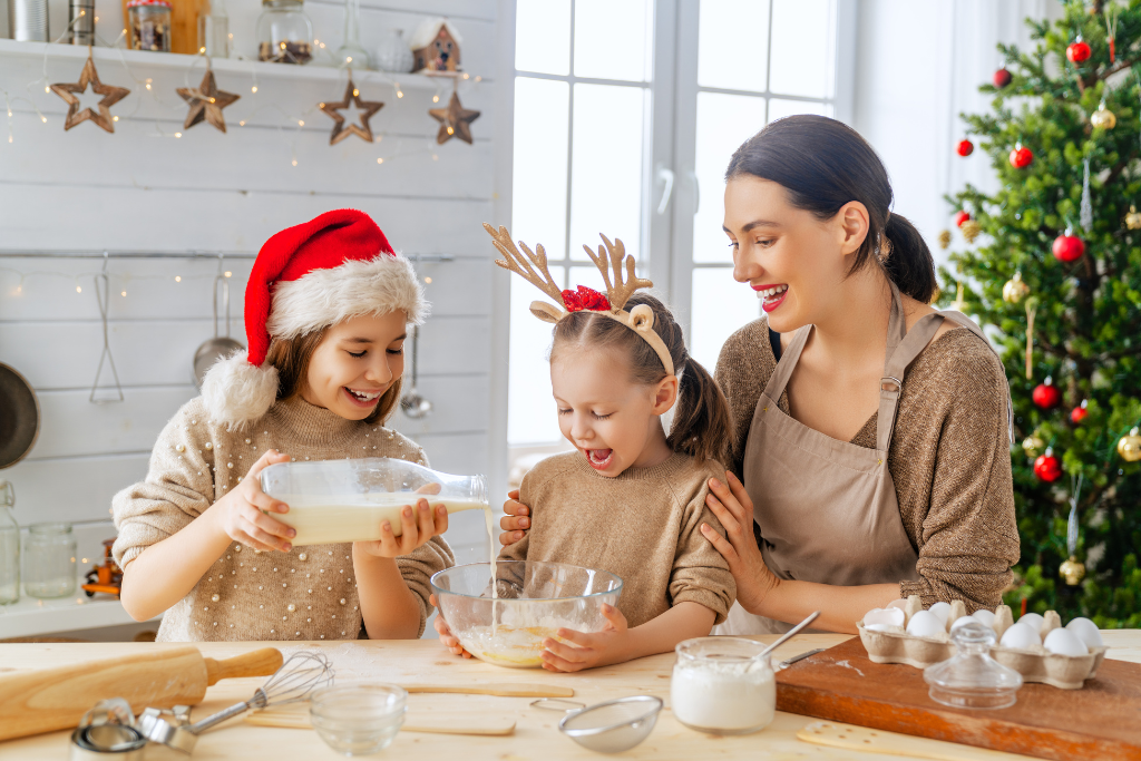 organize holiday cooking supplies