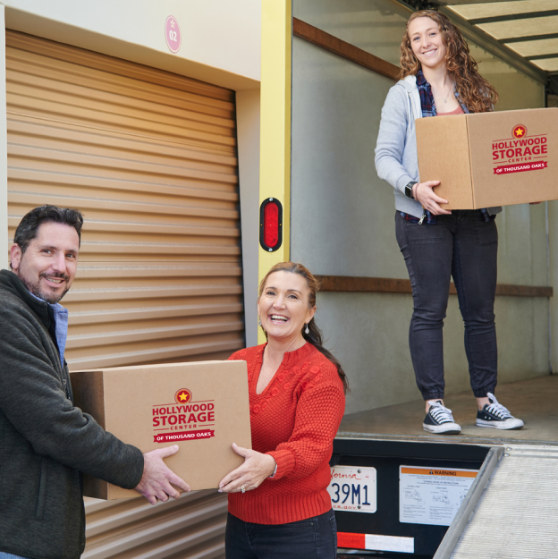 Customers Loading Moving Truck