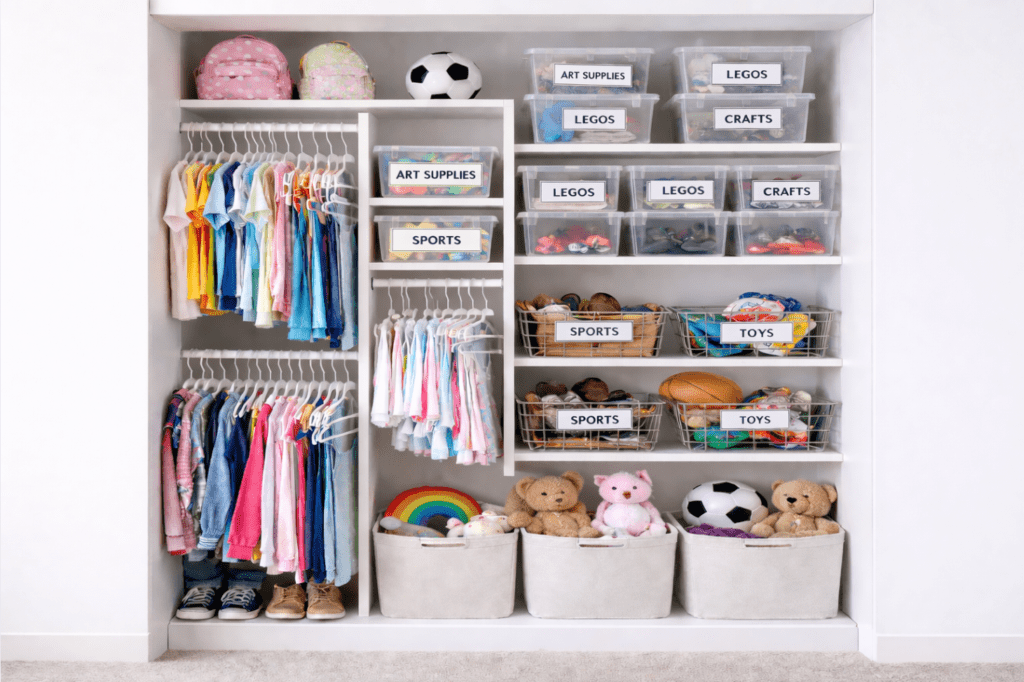 Closet organizing 