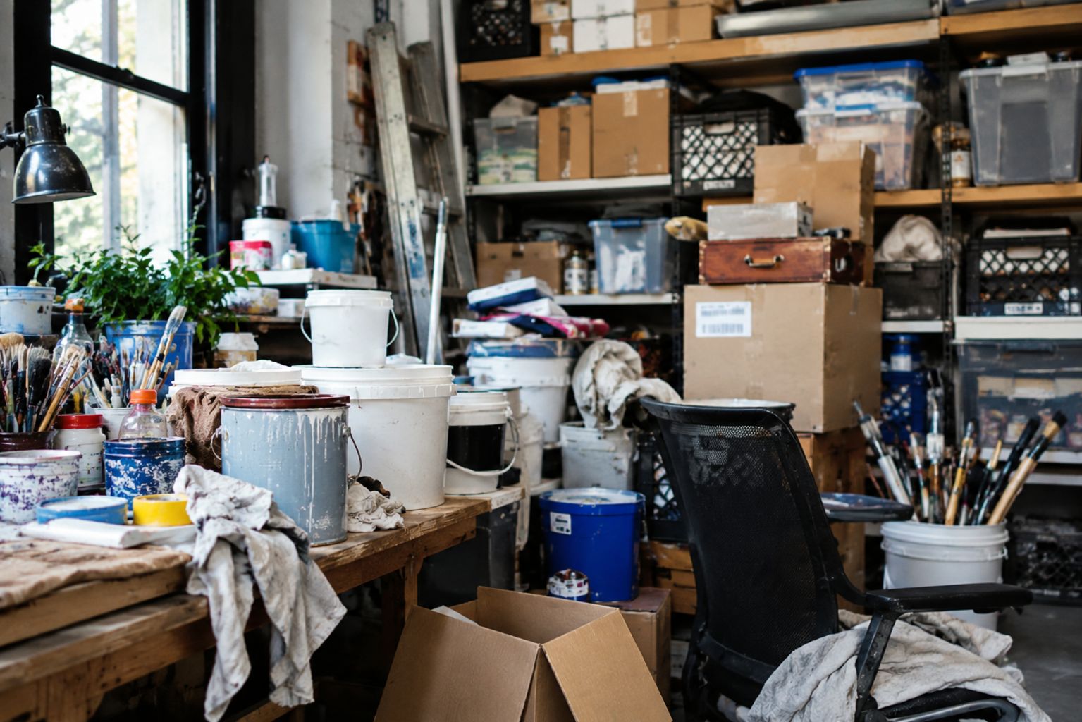 Overflowing office space